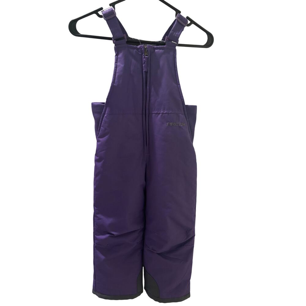 Arctix Snow Bib Adjustable Pants Toddler 4T Purple Insulated Ski Snowboard